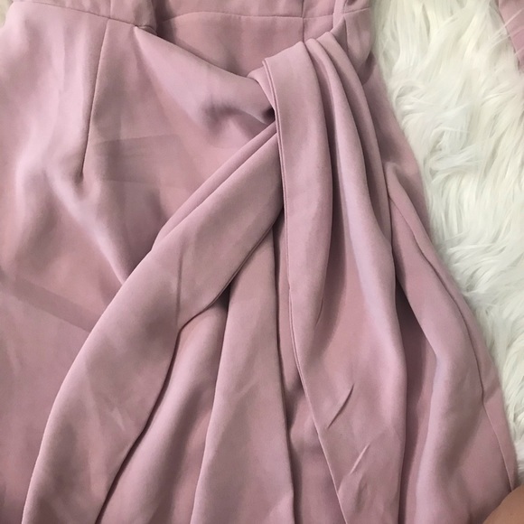 Lulus - Knot Rose Pink Long Sleeve Tie-Front - Picture 5 of 5